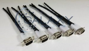 White D-Sub overmolded cables