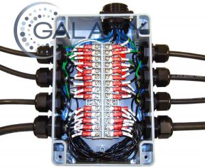 Box build, gray control box with wire-assembly