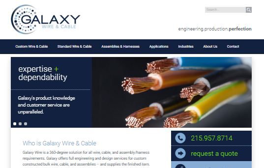 GalaxyWire.com home page